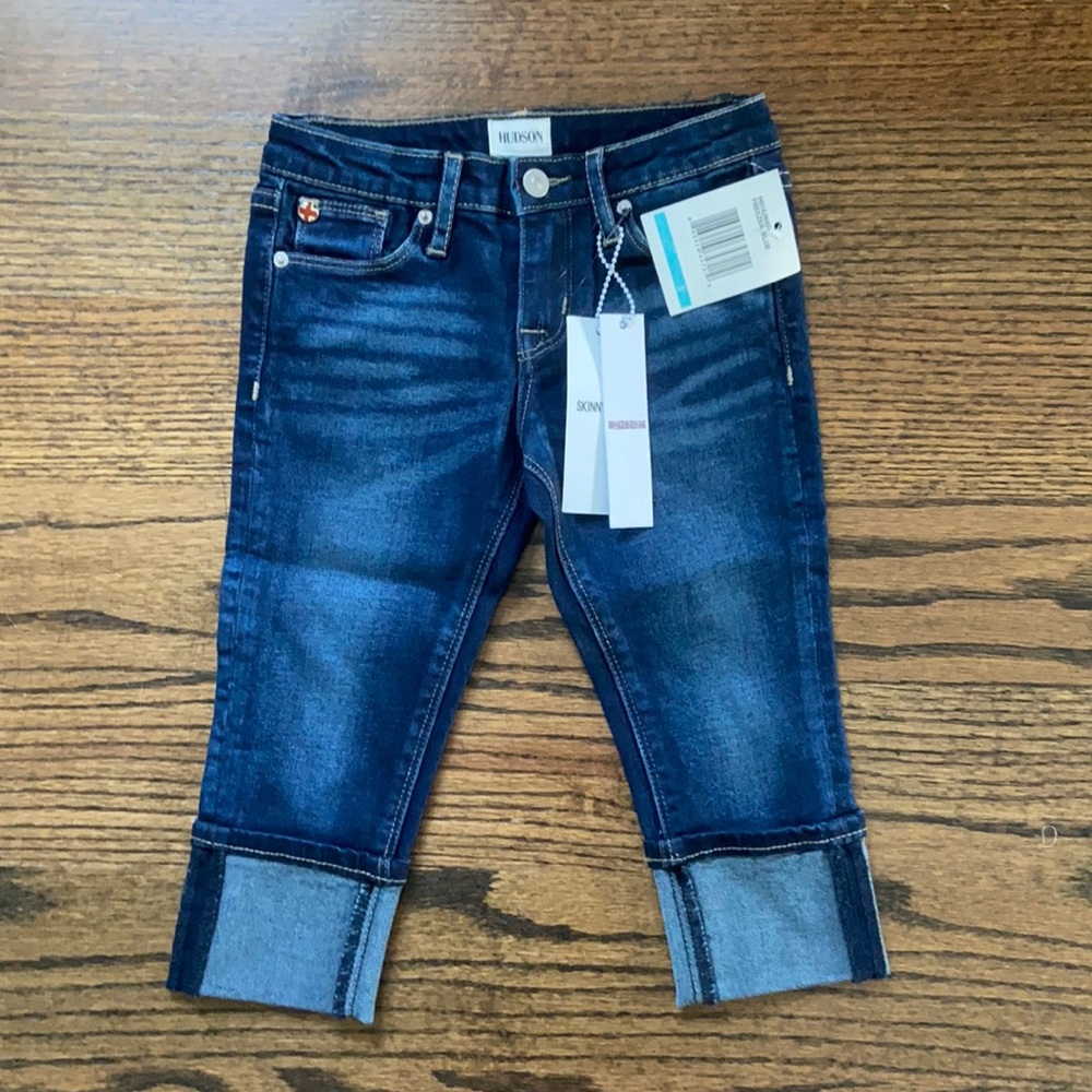 Brand New Girls Hudson Crop Blue Jeans